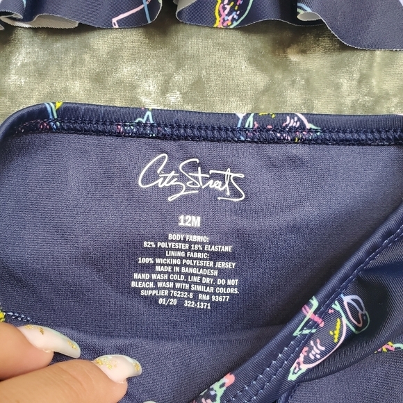 City Streets Flamingo 2 Piece Swimsuit - Picture 3 of 5